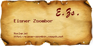 Eisner Zsombor névjegykártya