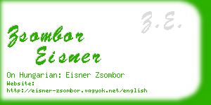 zsombor eisner business card